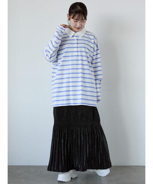 ehka sopo(エヘカソポ)の「メタリックプリーツスカート(スカート・レディース・キナリ/ミント/ブラック・F)」の21枚目の写真