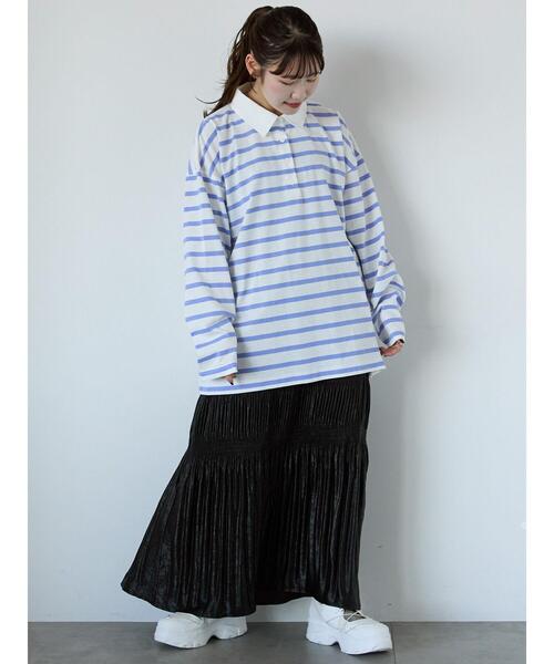 ehka sopo(エヘカソポ)の「メタリックプリーツスカート(スカート・レディース・キナリ/ミント/ブラック・F)」の22枚目の写真