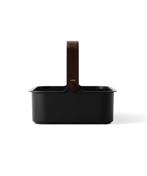 entre square（アントレスクエアー）の「UMBRA/ベルウッド スタッカブルビン スパイスラック コスメボックス 35x26cm ブラック/ウォルナット（キッチン収納・レディース・ブラック・ONE SIZE）」の7枚目の写真