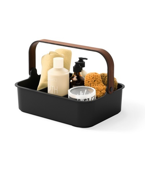 entre square（アントレスクエアー）の「UMBRA/ベルウッド スタッカブルビン スパイスラック コスメボックス 35x26cm ブラック/ウォルナット（キッチン収納・レディース・ブラック・ONE SIZE）」の8枚目の写真