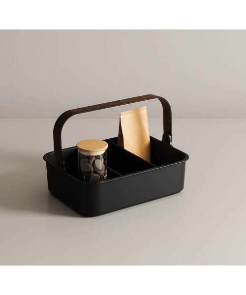 entre square（アントレスクエアー）の「UMBRA/ベルウッド スタッカブルビン スパイスラック コスメボックス 35x26cm ブラック/ウォルナット（キッチン収納・レディース・ブラック・ONE SIZE）」の10枚目の写真