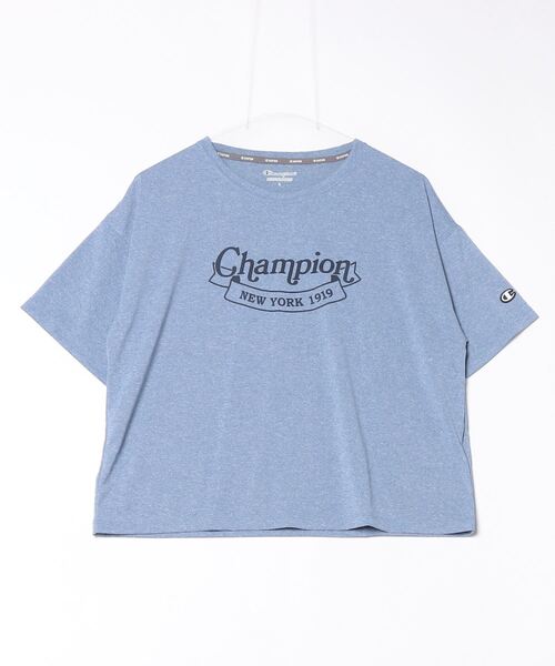 Champion(チャンピオン)の「チャンピオン SHORT SLEEVE T-SHIRT_(Tシャツ/カットソー・レディース・サックスブルー/ブラック・M/L)」の2枚目の写真