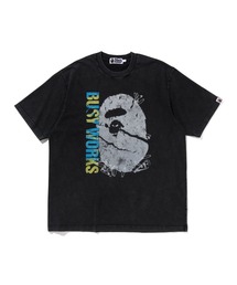 初期　A BATHING APE アベイシングエイプ　ポップアートTシャツ 初期APE アベイシングエイプ グラデーション Tシャツ 茶ベージュ