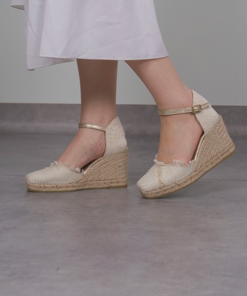 GAIMO(ガイモ)の「【GAIMO/ガイモ】エスパドリーユ ウェッジサンダル(サンダル・レディース・ホワイト/ベージュ・36/37/38/39)」の10枚目の写真