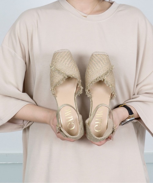 GAIMO(ガイモ)の「【GAIMO/ガイモ】エスパドリーユ ウェッジサンダル(サンダル・レディース・ホワイト/ベージュ・36/37/38/39)」の19枚目の写真