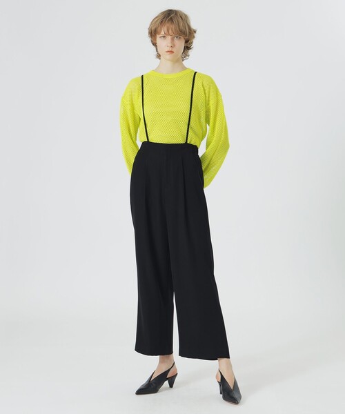 LOVELESS(ラブレス)の「サスペンダーパンツ(スラックス・レディース・ベージュ系その他/ブラック・36/34)」の2枚目の写真