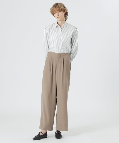 LOVELESS(ラブレス)の「サスペンダーパンツ(スラックス・レディース・ベージュ系その他/ブラック・36/34)」の5枚目の写真