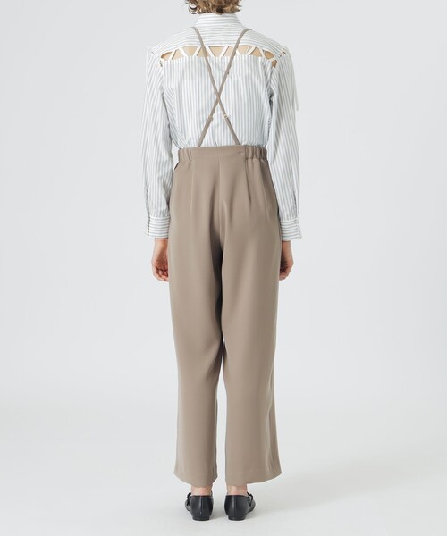 LOVELESS(ラブレス)の「サスペンダーパンツ(スラックス・レディース・ベージュ系その他/ブラック・36/34)」の8枚目の写真