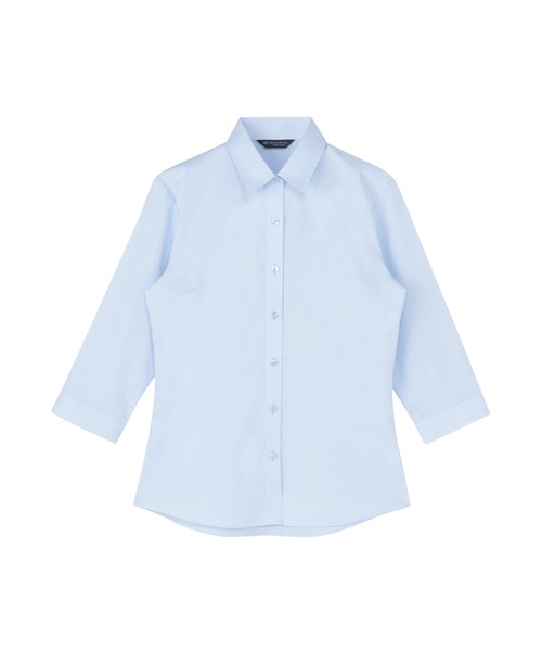 TOKYO SHIRTS(トウキョウシャツ)の「透け防止 形態安定ノーアイロン レギュラー 7分袖ビジネスワイシャツ(ビジネスシャツ・レディース・サックスブルー・LL/M/L/XL/S)」の1枚目の写真