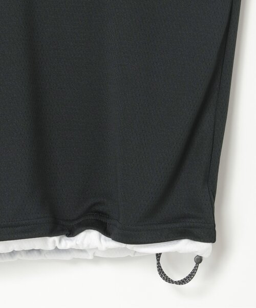 NO NEED(ノーニード)の「カットメッシュプリントVネックTシャツ(Tシャツ/カットソー・メンズ・ホワイト/ブラック/グレー・L/M)」の13枚目の写真
