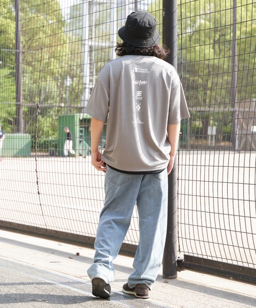 NO NEED(ノーニード)の「カットメッシュプリントVネックTシャツ(Tシャツ/カットソー・メンズ・ホワイト/ブラック/グレー・L/M)」の18枚目の写真