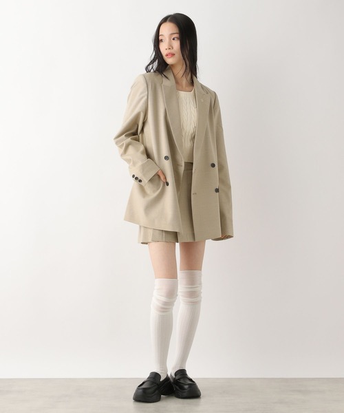 Heather（ヘザー）の「【POLO BCS(ポロ・ビーシーエス)】ポケットニット（半袖）　319995（ニット/セーター・レディース・グリーン/レッド/グレー/アイボリー・FREE）」の9枚目の写真