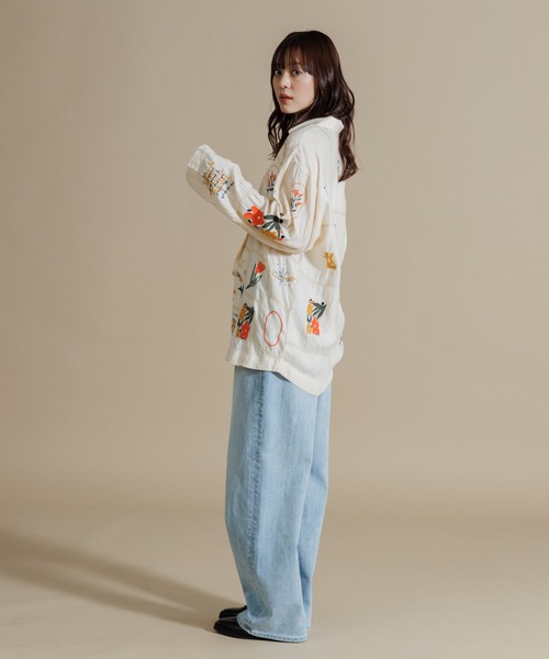 AMERICAN RAG CIE パッチワーク刺繍シャツ AMERICAN RAG CIE（アメリカンラグシー）の「【MEN , WOMEN