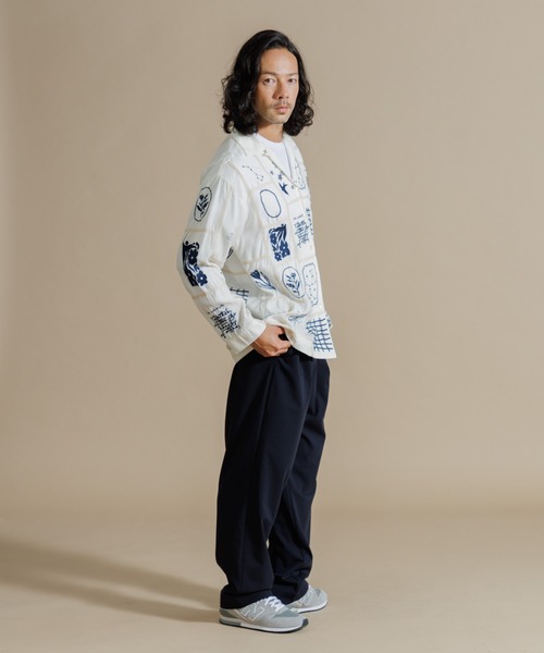 MEN , WOMEN】パッチワーク刺繍シャツ（シャツ/ブラウス