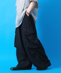 a.p.o.v.（エーピーオービー）の「a.p.o.v. スーパーワイドドレープニープリーツスウェットカーゴパンツ（カーゴパンツ）」