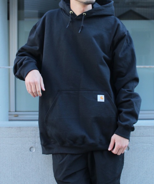 Carhartt(カーハート)の「《carhartt》カーハート プルオーバーパーカー ブランドロゴ ビッグシルエットパーカー K121(パーカー・メンズ・ブラック/グレー・L/XXL/S/M/XL)」の13枚目の写真