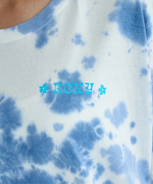 ROXY(ロキシー)の「SUMMER DREAMS /ロキシーバックプリントタイダイ柄半袖Tシャツ(Tシャツ/カットソー・レディース・オレンジ/ミント/ブルー・LARGE/MEDIUM/SMALL)」の15枚目の写真