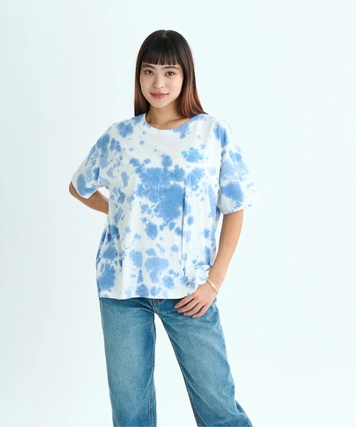 ROXY(ロキシー)の「SUMMER DREAMS /ロキシーバックプリントタイダイ柄半袖Tシャツ(Tシャツ/カットソー・レディース・オレンジ/ミント/ブルー・LARGE/MEDIUM/SMALL)」の18枚目の写真