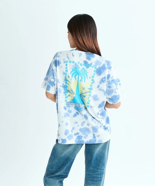 ROXY(ロキシー)の「SUMMER DREAMS /ロキシーバックプリントタイダイ柄半袖Tシャツ(Tシャツ/カットソー・レディース・オレンジ/ミント/ブルー・LARGE/MEDIUM/SMALL)」の19枚目の写真