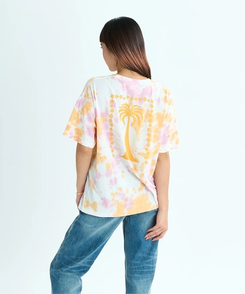 ROXY(ロキシー)の「SUMMER DREAMS /ロキシーバックプリントタイダイ柄半袖Tシャツ(Tシャツ/カットソー・レディース・オレンジ/ミント/ブルー・LARGE/MEDIUM/SMALL)」の12枚目の写真