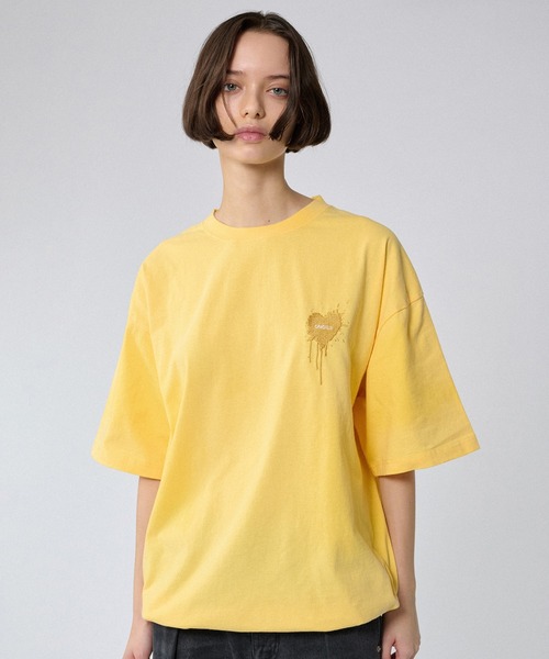 ONCILY（オンシェリー）の「ASSORT DRAW CODE T-SHIRT / アソートドローコードTシャツ（Tシャツ/カットソー・メンズ・ネイビー/ホワイト系4/オフホワイト/ホワイト系3/ブラック系その他/ブラック系その他3/グレー/ネイビー系/ホワイト系1/ホワイト系2/ブラック/ブラック系その他2/ホワイト系/イエロー/ピンク/ブルー/トップグレー/ホワイト系5/アイボリー/ライトホワイト/ブルー系その他/チャコールグレー/ナチュラル・SMALL/MEDIUM/LARGE）」の22枚目の写真