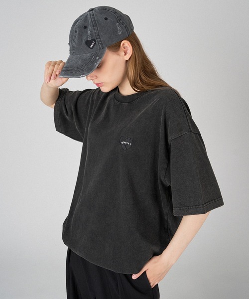 ONCILY（オンシェリー）の「ASSORT DRAW CODE T-SHIRT / アソートドローコードTシャツ（Tシャツ/カットソー・メンズ・ネイビー/ホワイト系4/オフホワイト/ホワイト系3/ブラック系その他/ブラック系その他3/グレー/ネイビー系/ホワイト系1/ホワイト系2/ブラック/ブラック系その他2/ホワイト系/イエロー/ピンク/ブルー/トップグレー/ホワイト系5/アイボリー/ライトホワイト/ブルー系その他/チャコールグレー/ナチュラル・SMALL/MEDIUM/LARGE）」の16枚目の写真