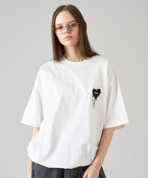 DAVRYU ホワイトTシャツ Sサイズ　ダブリューイエローロゴT ASSORT DRAW CODE T-SHIRT / アソートドローコードTシャツ（T
