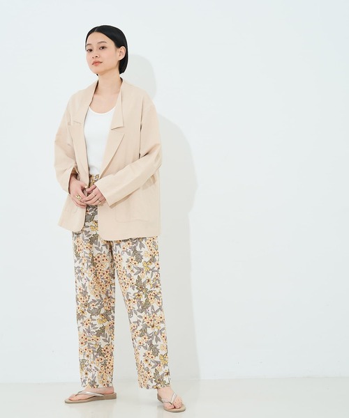 collex（コレックス）の「ボタニカルプリントパンツ（その他パンツ・レディース・イエロー/ネイビー・フリー）」の12枚目の写真