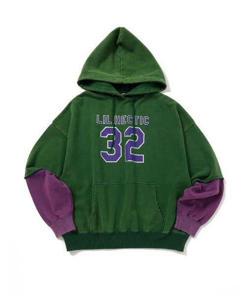 セール】/Little Sunny Bite/fake layered hoodie（パーカー