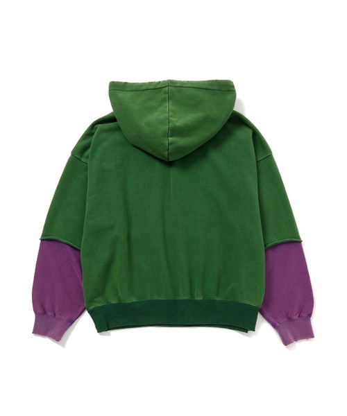 セール】/Little Sunny Bite/fake layered hoodie（パーカー