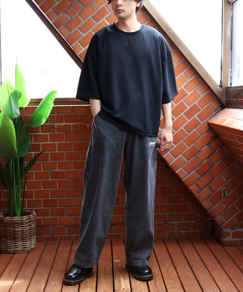 8(eight)(エイト)の「切替ワイドシルエットTシャツ(Tシャツ/カットソー・メンズ・グレー系その他/ブラック/ネイビー/ライトブラウン・LARGE/MEDIUM/X-LARGE)」の8枚目の写真