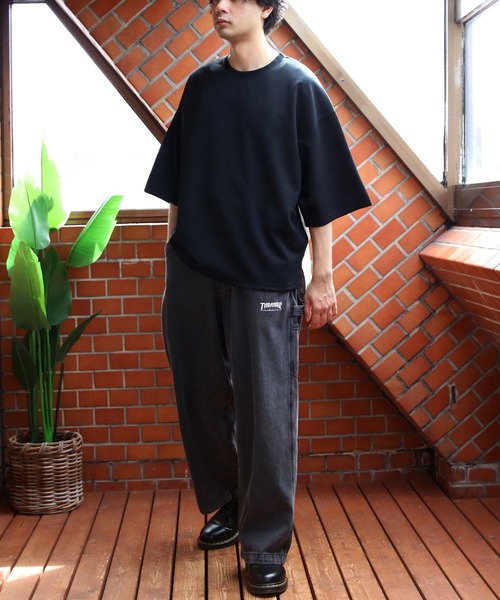 8(eight)(エイト)の「切替ワイドシルエットTシャツ(Tシャツ/カットソー・メンズ・グレー系その他/ブラック/ネイビー/ライトブラウン・LARGE/MEDIUM/X-LARGE)」の10枚目の写真