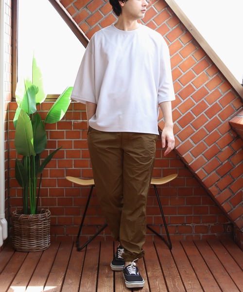 8(eight)(エイト)の「切替ワイドシルエットTシャツ(Tシャツ/カットソー・メンズ・グレー系その他/ブラック/ネイビー/ライトブラウン・LARGE/MEDIUM/X-LARGE)」の19枚目の写真