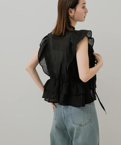 セール】フリルフレンチブラウス（シャツ/ブラウス）｜SENSE OF PLACE