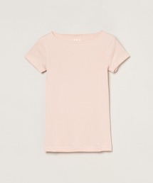 three dots（スリードッツ）の「オーガニックコットン 半袖ジンジャー（Tシャツ/カットソー）」