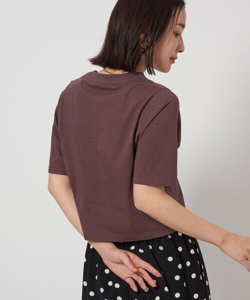 arts&science ショートスリーブ　クロップド　トップス　ニット ショートスリーブニットクロップドトップス zara L 2142013