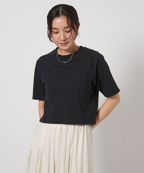 Drawer - 美品▲Drawer //テンジクフレアスリーブカットソー▲グリーン 緑 Drawer（ドゥロワー）の「Drawer テンジク フレアスリーブ