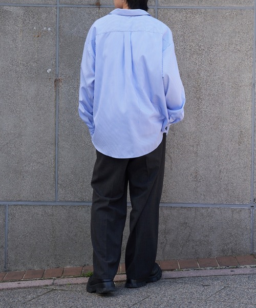 COLONY 2139（コロニートゥーワンスリーナイン）の「LAID刺繍長袖シャツ（シャツ/ブラウス・メンズ・サックスブルー/スカイブルー/ブラック/ブラウン・MEDIUM/LARGE）」の15枚目の写真