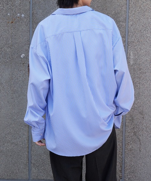 COLONY 2139（コロニートゥーワンスリーナイン）の「LAID刺繍長袖シャツ（シャツ/ブラウス・メンズ・サックスブルー/スカイブルー/ブラック/ブラウン・MEDIUM/LARGE）」の7枚目の写真