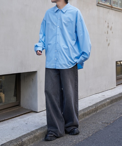 COLONY 2139（コロニートゥーワンスリーナイン）の「LAID刺繍長袖シャツ（シャツ/ブラウス・メンズ・サックスブルー/スカイブルー/ブラック/ブラウン・MEDIUM/LARGE）」の17枚目の写真