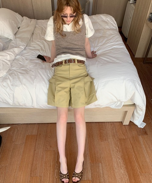 LONSLAN（ロンスラン）の「【LONSLAN】VネックオーバーTシャツ（Tシャツ/カットソー・レディース・ブラック/ホワイト/ネイビー・M）」の17枚目の写真