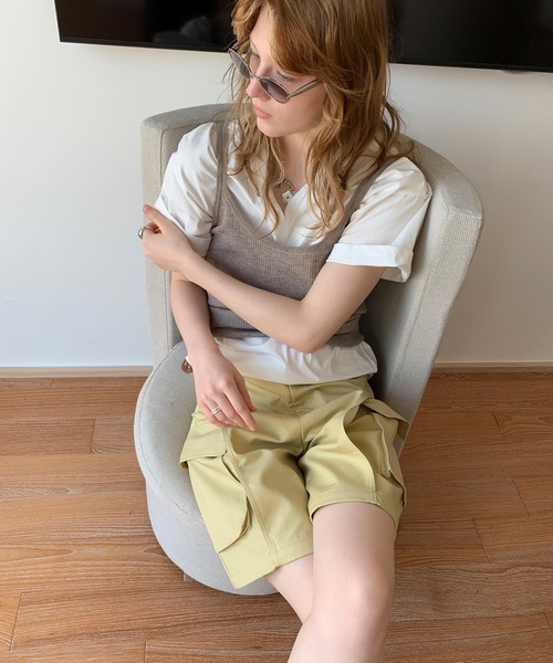 LONSLAN（ロンスラン）の「【LONSLAN】VネックオーバーTシャツ（Tシャツ/カットソー・レディース・ブラック/ホワイト/ネイビー・M）」の20枚目の写真