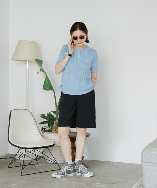 U.S. POLO ASSN./ユーエスポロアッスン ケーブルポロニット