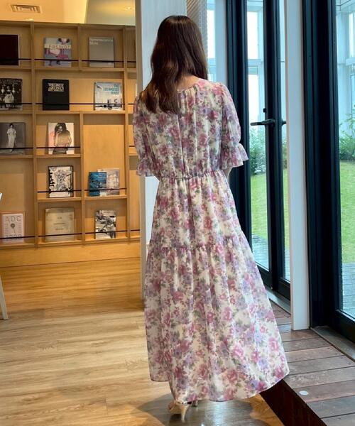 couture brooch（クチュールブローチ）の「【一枚で着映える・大人可愛い】かすれプリント楊柳ワンピース（ワンピース・レディース・ブルー系5/ピンク系その他・38/36/42）」の20枚目の写真