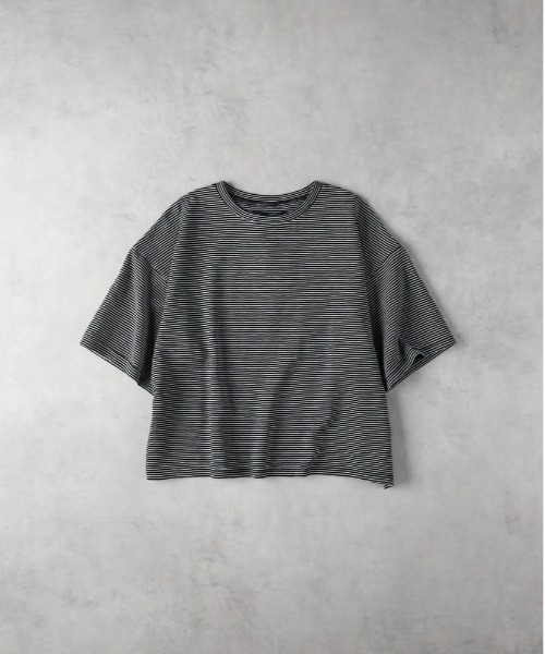 Right-on(ライトオン)の「HONEYSUCKLE ROSE(ハニーサックルローズ)【レディース】シアースラブボーダーTシャツ(Tシャツ/カットソー・レディース・ホワイト/ケリーグリーン/ブラック・L/M)」の10枚目の写真