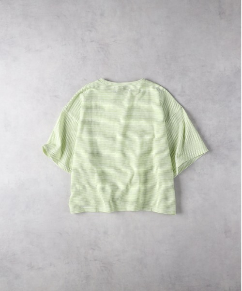 Right-on(ライトオン)の「HONEYSUCKLE ROSE(ハニーサックルローズ)【レディース】シアースラブボーダーTシャツ(Tシャツ/カットソー・レディース・ホワイト/ケリーグリーン/ブラック・L/M)」の18枚目の写真