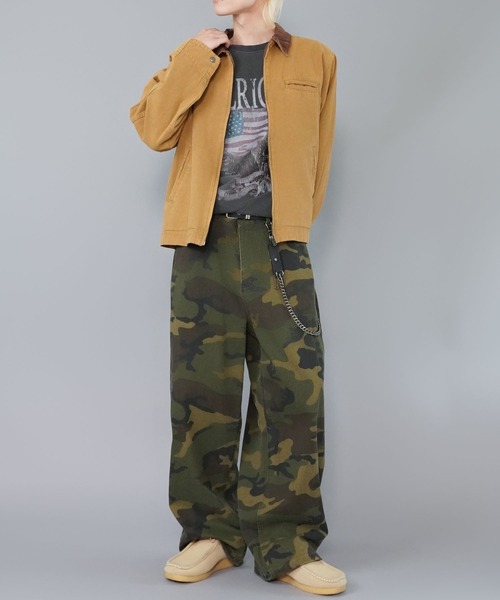 リアルツリーワイドパンツ real tree design gimmick wide pants / リアルツリーデザイン