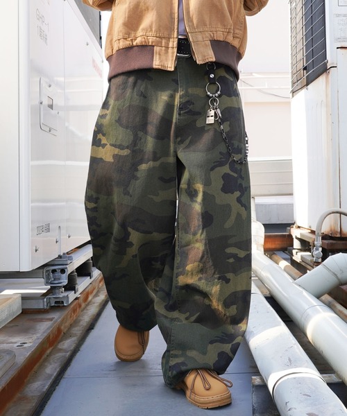 SPINNS（スピンズ）の「カモフラージュ柄パンツ/ワイドシルエット/リアルツリー/迷彩/ユニセックス（その他パンツ・メンズ・リアルツリーカモ/ウッドランド/グレー系カモフラージュ/グレー系その他・L/M）」の22枚目の写真