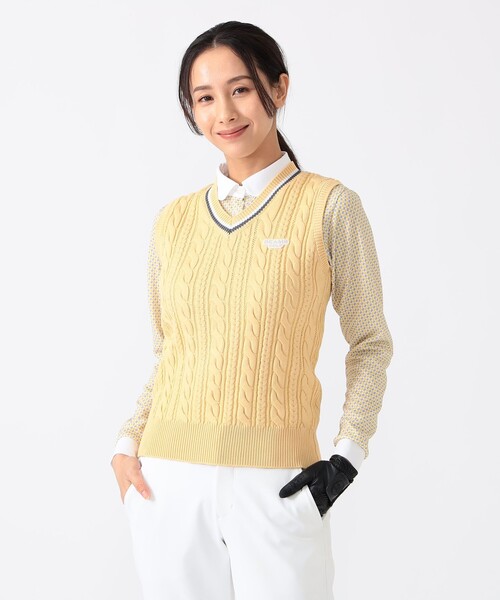 ★タグ付★BEAMS GOLF PURPLE LABEL ニットベスト BEAMS GOLF（ビームス ゴルフ）〈WOMEN〉PURPLE LABEL