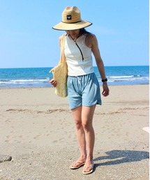 ROXY(ロキシー)の【ZOZO限定アイテム】SIMPLE RIB RASH /ロキシー カップ付きラッシュガード セットアップ(水着)(水着)